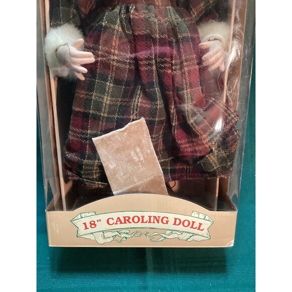 The Collector’s Choice By Dan Dee 18” Porcelain Doll Blonde Caroler In Box - Picture 3 of 16